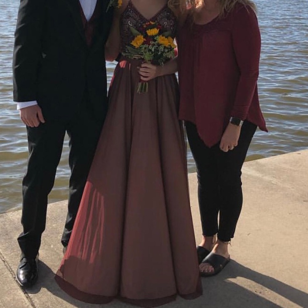 Burgundy Prom Dress